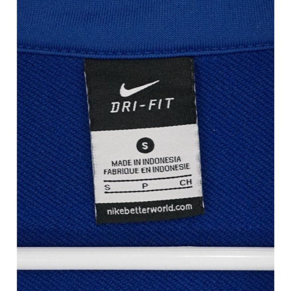 NIKE Mens Blue Black Active Sport Dri Fit Full Zip Coat Jacket - Picture 4 of 5